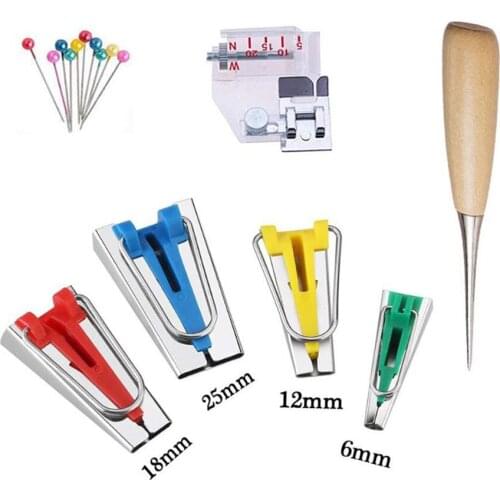 DIY Sewing Patchwork Tool Fabric Bias Binding Tape Maker Kit Tool For Sewing Electric Sewing Machine Accessories
