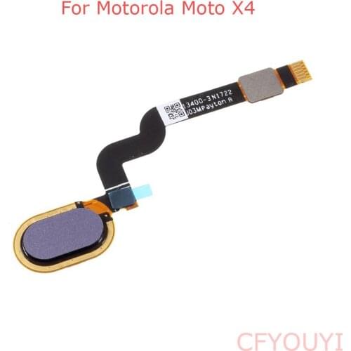 For Motorola Moto X4 4th gen Fingerprint Reader Sensor Scanner Touch ID Key Home Button Flex Cable Replacement Part