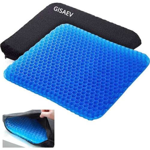 Breathable Ass Cushion Gel Cushion For Seat Double-layer Ice Pad Gel Pad Non-Slip Wear-Resistant cooling car seat cushion