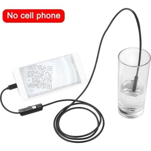 5.5mm Endoscope Camera Flexible IP67 Waterproof Micro Borescope Inspection PC Camera USB 6LEDs For Android Notebook Adjusta Q7W6