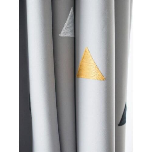 Geometric Blackout Curtains for Living Room Kids Children Room Window Treament Modern Thick Curtains Drapes Blinds High Shading