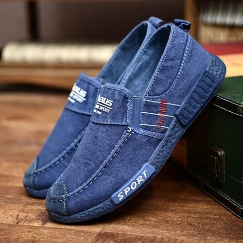 Canvas Casual Shoes Men Loafers Slip-on Flats Fashion 2021 Sneakers Men Outdoor Walking Footwear Tenis Masculino Chaussure Homme