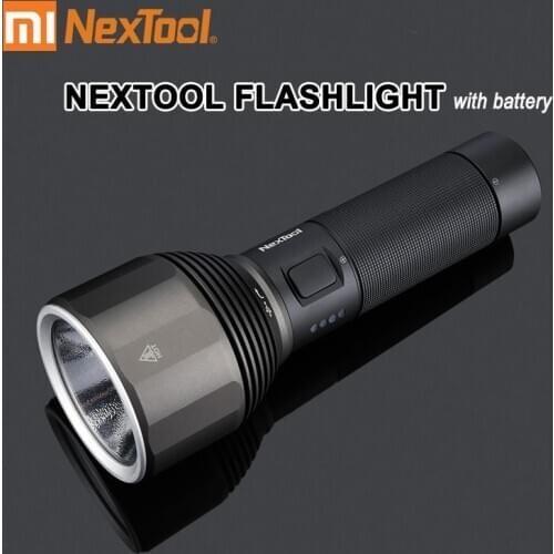 New NexTool Flashlight Rechargeable Waterproof LED light 2000lm 380m 5 ModesType-C Flashlight Seaching Torch for Camping