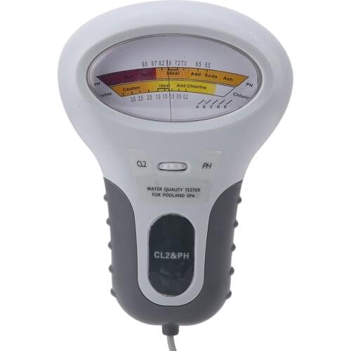 PC-102B CL2 Chlorine & PH Tester Swimming Pool Spa Water Quality Analyzer with Probe