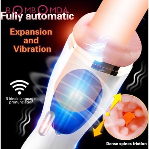 Piston Automatic Telescopic Piston Male Masturbator Blowjob Sucking Pussy Voice Masturbation Cup Sex Toys for Men Sex Machine