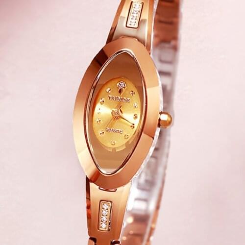 Luxury tungsten steel watch womens Bracelet Watch top brand original leisure quartz watch steel womens watch montre femme reli