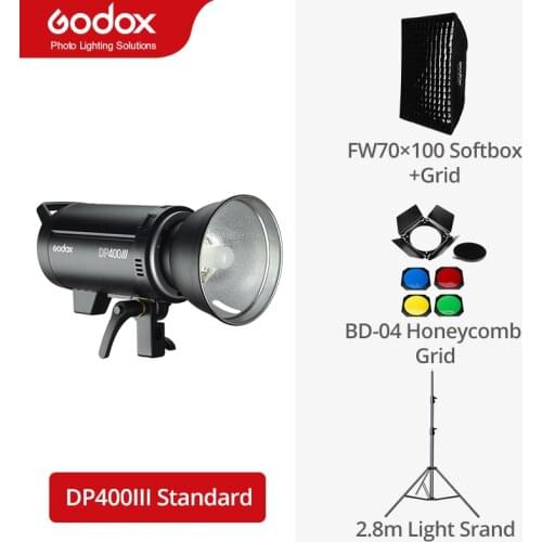 Godox DP400III 400W GN80 2.4G Built-in X System Studio Strobe Flash Light for Photography Lighting Flashligh