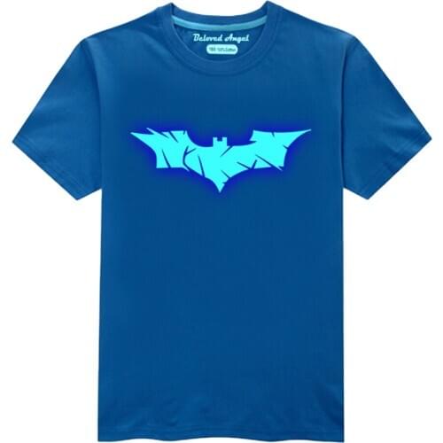 Boys Girls Cartoon Print Luminous T shirt Kids Clothes Baby Summer Short Sleeve T-shirt Toddler Tops Tee Shirt Glow In Dark