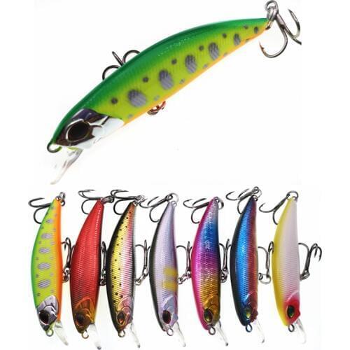 SWOLFY 1PC 60mm 5.5g New model Suspension fishing lures hard bait quality wobblers minnow lure free shipping