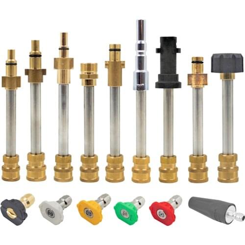 Extension Wand Lance 1/4" With Nozzle Adaptors For Pressure Car Washer Gun For Karcher Interskol Lavor Stihl Nilfisk