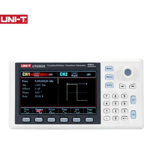 UNI-T UTG932 UTG962 Function Arbitrary Waveform Generator Signal Source Dual Channel 200MS/s 14bits Frequency Meter 30Mhz 60Mhz