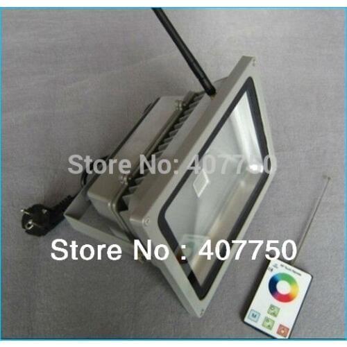 Unique design RF remote control rgb 60w led flood light led wall washer control range 100m used for commercial lighting