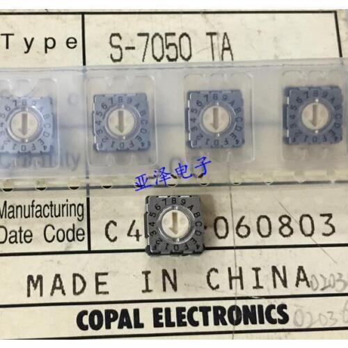 [VK] JAPAN ORIGINAL S-7050TA S-7050 TA SMD rotates dial switch 16 gears 0-F plus 3 feet