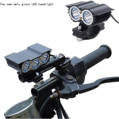 2pcs Motorcycle 12V 20W Headlamp Auxiliary driving lights Motorbike 6000k High Brightness Headlights New Owl LED Car Head lamps