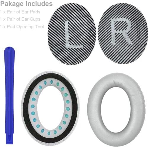 Replacement Ear Pads Ear Cushion Kit for Bose QuietComfort QC 2 15 25 35 AE2 AE2i AE2w SoundTrue SoundLink Headphones