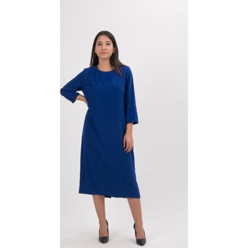 BAYAN ABİYE ELBİSE LAZER TAŞ İŞLEMELİ,ROBE,DRESS,DİZ ALTI BOY