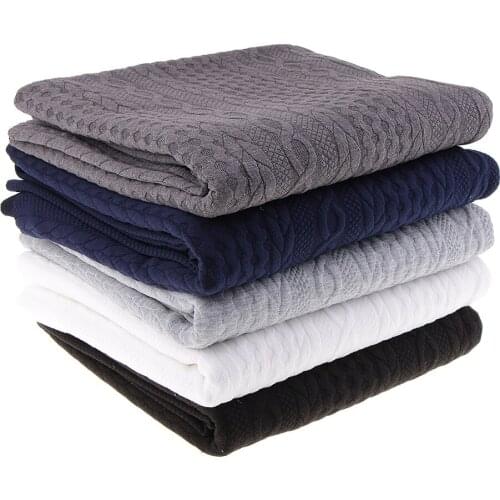 1 Meter 73 Inch Wide Woven Cable Knit Fabric Handmade Home Textile Cloth Fabric for Clothing Accessories Blanket Making