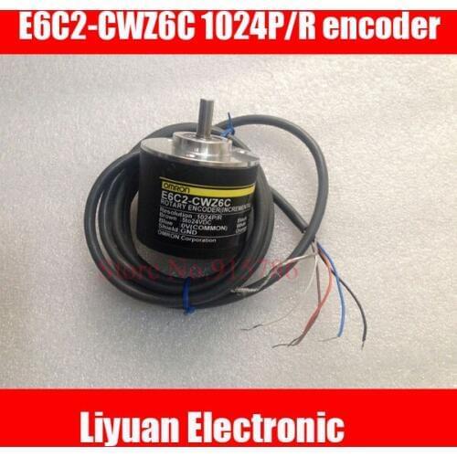 1pcs Stepper motor rotary encoder / 1024 Pulse ABZ Speed and Position meter count encoder / E6C2-CWZ6C 1024P/R encoder