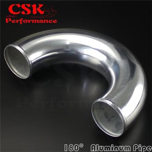 102mm 4" inch Aluminum Intercooler Intake Pipe Piping Tube hose 180 Degree L=300MM