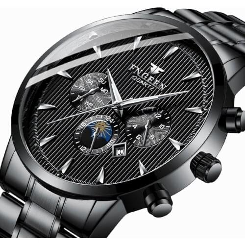 2021 New Watches Mens Luxury Brand Big Dial Watch Men Waterproof Quartz Wristwatch Sports Chronograph Clock Relogio Masculino