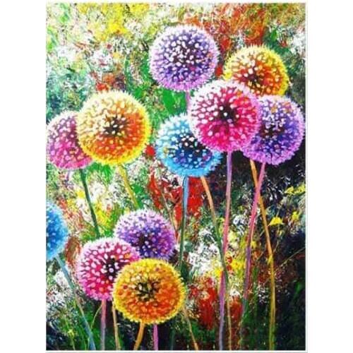 Kexinzu Full Square Round Drill 5D DIY Diamond Painting "Dandelion" 3D Embroidery Cross Stitch Mosaic Home Decor Gift