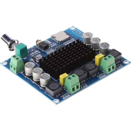 XH-A105 Bluetooth-compatible 5.0 Support TF Card AUX TDA7498 Wireless Digital Power Amplifier Stereo Board 2x100W AMP