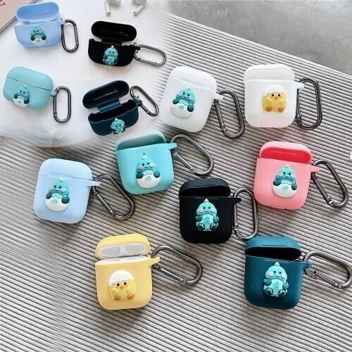 Bluetooth Earphone Case Protective Waterproof Headset Accessories cover for Airpods pro 2 1 Cases Charging Box with Hooks Strap