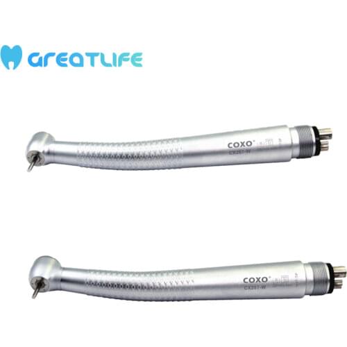 COXO CX207-W Push Button 3way Spray Handpiece Air Turbine Dental High Speed Handpieces Coxo High Speed Handpiece