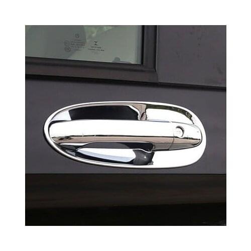 For Benz VITO V-Class V-Klasse W447 2014-2019 Metris V220d V250 Silver Chrome Car Exterior Grain Door Handle Doorknob Bowl Trim