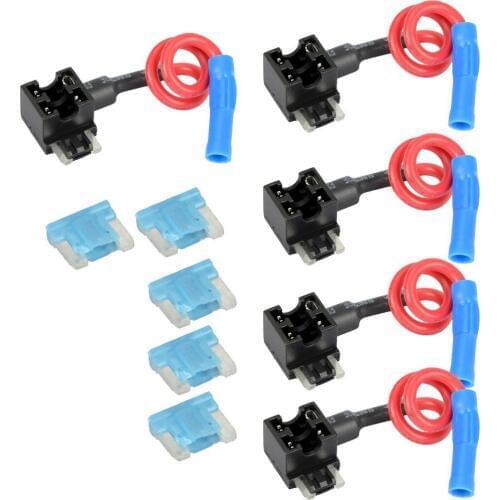 EE support 5 Pcs ACN ATM TAP Mini Add-a-circuit ATM Low Profile Blade Style Fuse Car Accessories Sales