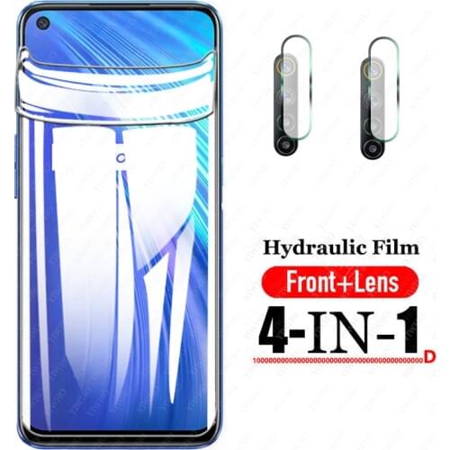 Full Cover Screen Protector Hydrogel Film for Oppo Realme 6 Soft Protective Tempered Glass on Realme6 Camera Lens RMX2001