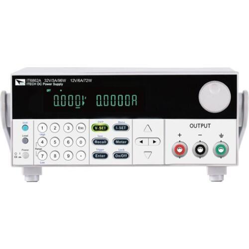 ITECH IT6862A Dual Range Single Output Programmable DC Power Supply 0-32V/3A 0-12V/6A