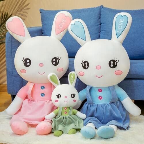 Kawaii Rabbit Doll Plush Large Stuffed Toys Baby Soft Animal Toys for children Christmas Gifts to girlfriend