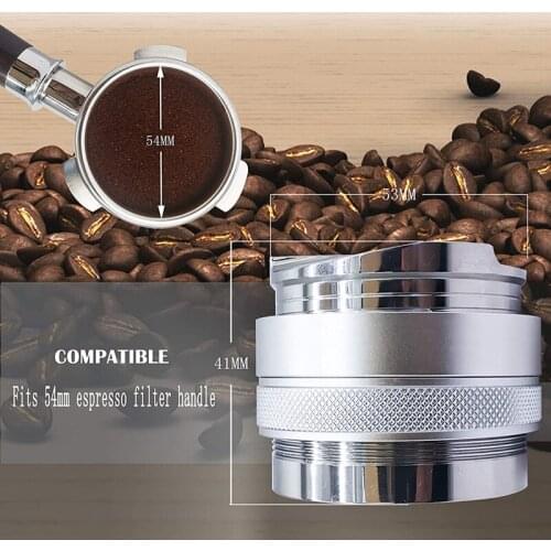 Coffee Dispenser Compactor and Manual Compactor Suitable for Breville Portafilter Dual Head Coffee Tamper 53mm