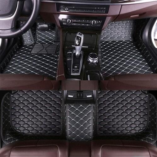 Leather Car Floor Mats For OPEL insignia Zafira Adam Automobile Rugs Cover 5seat