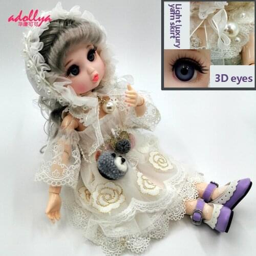 Adollya 1/6 BJD Doll With Clothes Princess Set Lovely Style Humanoid Dolls For Girls 30cm BJD Dolls New Gifts Toys For Children
