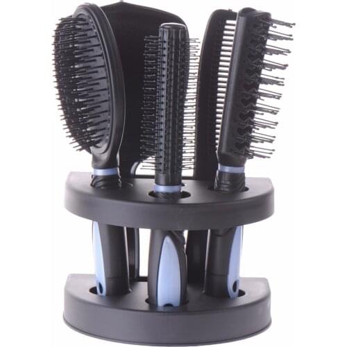 5Pcs/set Travel Comb Peine Salon Hair Comb Set Tangle Hair Brush Styling Tools Massage Hair Combs +Mirror & Cup For Women 40