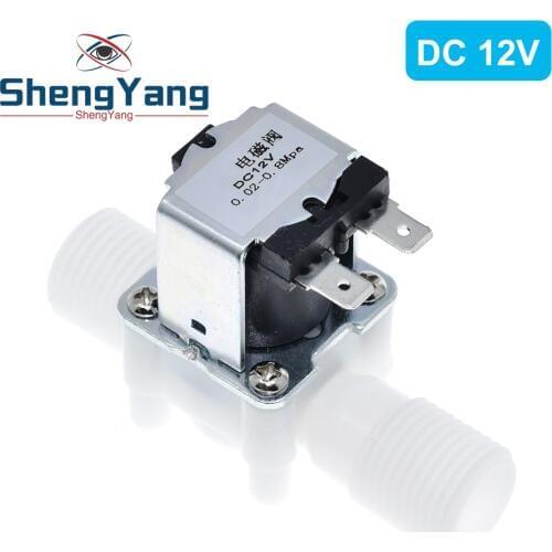 1/2" Plastic Solenoid Valve 12V 24V 220V Magnetic Washing Machine Dispenser Drinking Water Pneumatic Pressure Controller Switch