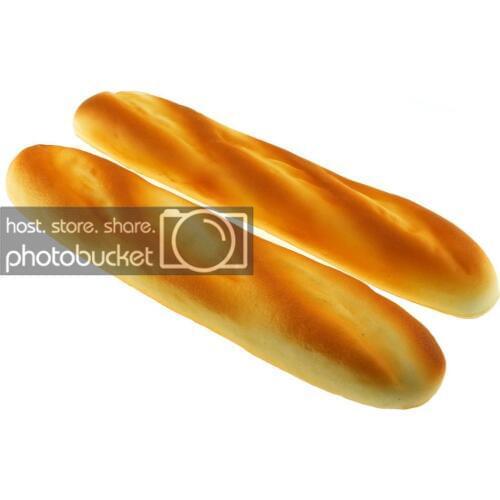 Gresorth 2 PCS Fake Cake Artificial French Long Bread Decoration Kitchen Toys Prop