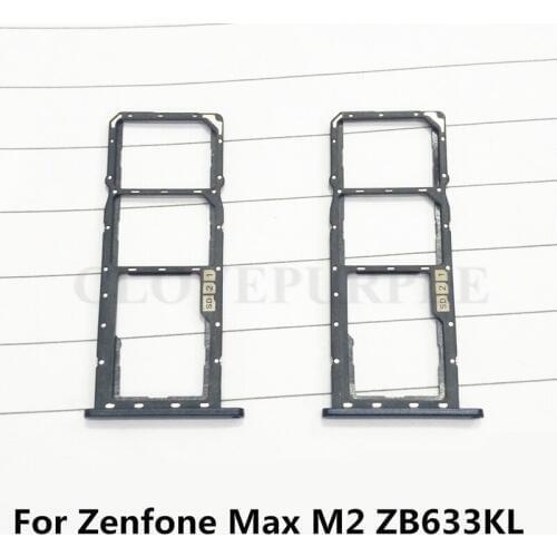 Sim Card Holder Tray Card Slot For Asus ZenFone Max M2 ZB633KL