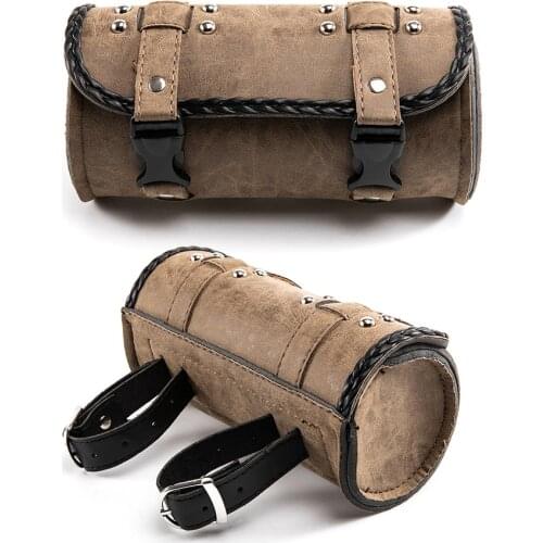 Universal Motorcycle Tool Bag Front Fork Handlebar Saddlebag Roll Barrel Racing Tail Barrel Storage for Honda Kawasaki Suzuki