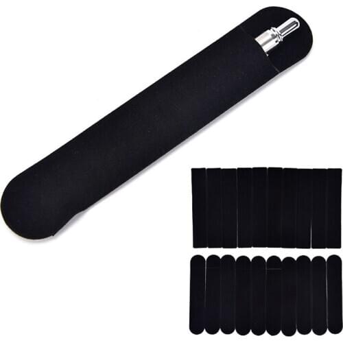 Vintage Black Cloth Fountain Pen Case Bag Pen Holder Sleeve Pouch 10Pcs/set
