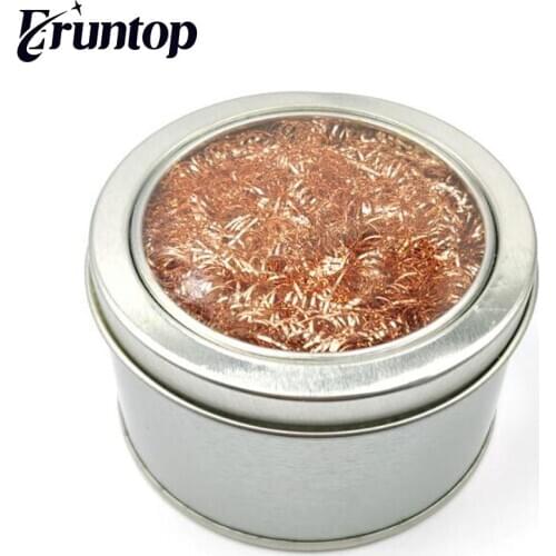 1pcs Eruntop Welding Soldering Iron Tip Cleaner Copper Wire Mould Welding Cleaning Ball Auxiliary Tools