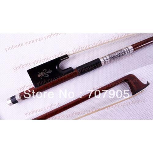 1 pcs Pernambuco Skin Violin Bow Carbon Fiber Stick core Ebony frog