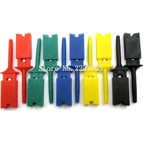 20PCS/LOT Test Hooks Clips for Logic Analyzers Logic Test Clip 5 Colors: Red Black Yellow Green Blue