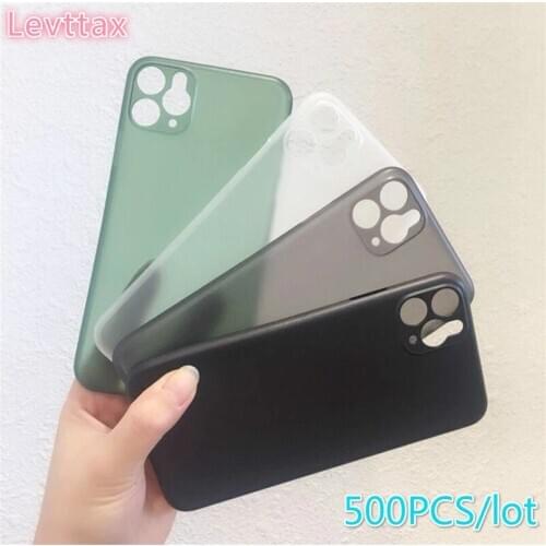 1000Pcs 0.3mm Matte Soft PP For iphone 12mini XR XS Max SE2 8 7 6SCases For iphone 11 Pro Max X Plus Anti-fall Translucent Cover