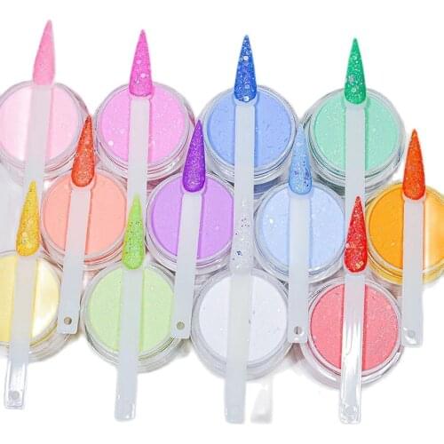 1 oz (28g) 21 Colors Sweet Tooth Glitter Acrylic Collection Neon Glitter Collection - Acrylic Dip Powder Acrylic Nail Powder,878