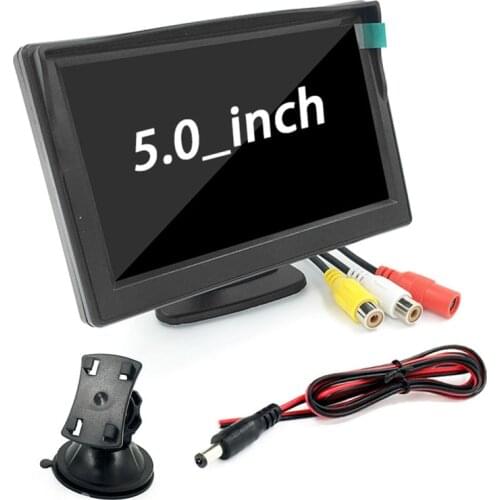 Q1QE 5 inch LCD Screen Monitor Suction Cup Car Rearview Reverse Parking Camera