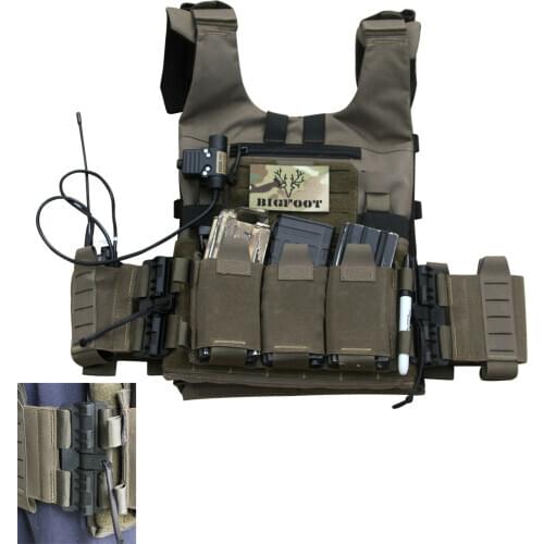 1set GTPC Quick Release Lightweight Tactical Shooting Range Training Military Tactics Vest - Pull Rope Version Without Spile