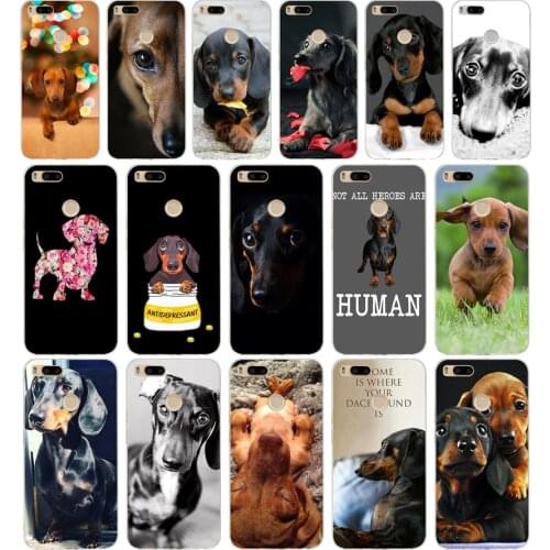 145SD Dachshund Teckel Dackel Dog Soft Silicone Tpu Cover phone Case for xiaomi redmi 4A 4X note 4 4x mi A1 A2 lite
